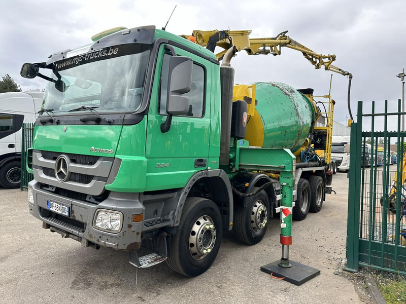 Mercedes-Benz ACTROS 3241 8x4 PUMI PM M 21-3 (21m) Putzmeister - *238.000km* / 1586H - EPS - BLADVERING / NAAFREDUCTIE - Betonmixer: afbeelding 4 Mercedes-Benz ACTROS 3241 8x4 PUMI PM M 21-3 (21m) Putzmeister - *238.000km* / 1586H - EPS - BLADVERING / NAAFREDUCTIE - Betonmixer: afbeelding 4