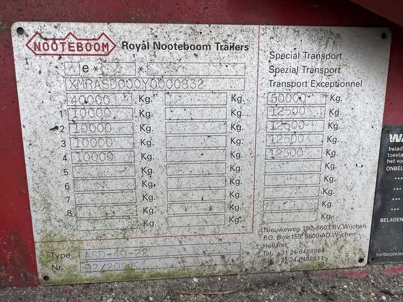 Dieplader aanhangwagen Nooteboom ASD-40-22 40T - 4-AS DIEPLADER 8,60M X 3,05M - HYDR RAMPEN + VERBREDERS - BLADVERING - TROMMELREMMEN: afbeelding 20 Dieplader aanhangwagen Nooteboom ASD-40-22 40T - 4-AS DIEPLADER 8,60M X 3,05M - HYDR RAMPEN + VERBREDERS - BLADVERING - TROMMELREMMEN: afbeelding 20