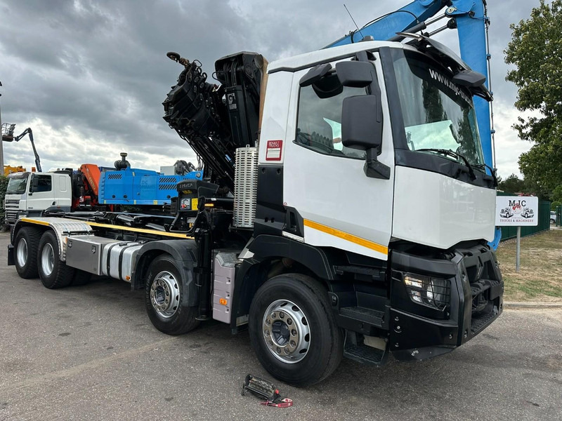 Renault C460 8x4 HOOKLIFT + (19m!) CRANE HIAB 288 E-6 HIDUO - RADIO - 5/6 F - STEEL SPRING / HUB REDUCTION - BE TRUCK - Haakarmsysteem vrachtwagen, Kraanwagen: afbeelding 2 Renault C460 8x4 HOOKLIFT + (19m!) CRANE HIAB 288 E-6 HIDUO - RADIO - 5/6 F - STEEL SPRING / HUB REDUCTION - BE TRUCK - Haakarmsysteem vrachtwagen, Kraanwagen: afbeelding 2