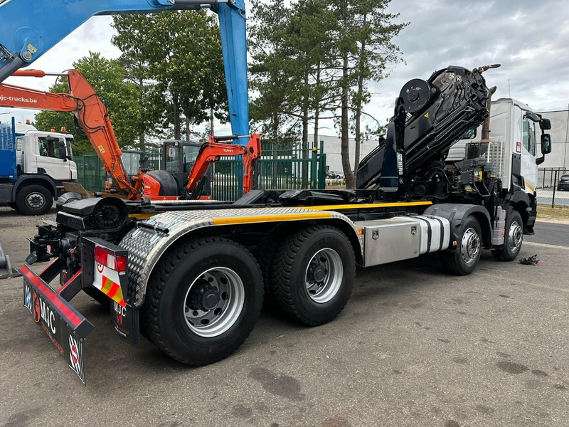Renault C460 8x4 HOOKLIFT + (19m!) CRANE HIAB 288 E-6 HIDUO - RADIO - 5/6 F - STEEL SPRING / HUB REDUCTION - BE TRUCK - Haakarmsysteem vrachtwagen, Kraanwagen: afbeelding 5 Renault C460 8x4 HOOKLIFT + (19m!) CRANE HIAB 288 E-6 HIDUO - RADIO - 5/6 F - STEEL SPRING / HUB REDUCTION - BE TRUCK - Haakarmsysteem vrachtwagen, Kraanwagen: afbeelding 5