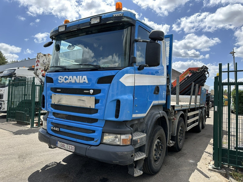 Scania G440 8x4 PRITSCHE + (25m!) KRAN PALFINGER PK78002 SH G 8x + WINCH - PLATFORM 6m25 - SCHALT - AP ACHSEN - BLATT - EURO 5 - BELGISCHE - Vrachtwagen met open laadbak, Kraanwagen: afbeelding 4 Scania G440 8x4 PRITSCHE + (25m!) KRAN PALFINGER PK78002 SH G 8x + WINCH - PLATFORM 6m25 - SCHALT - AP ACHSEN - BLATT - EURO 5 - BELGISCHE - Vrachtwagen met open laadbak, Kraanwagen: afbeelding 4