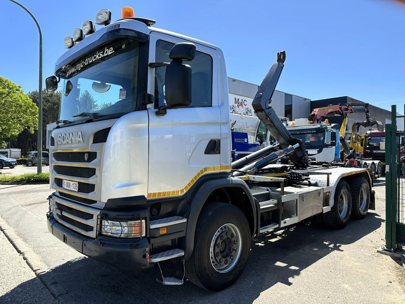 Scania G450 6x4 HOOKLIFT AJK 20T - 5760mm - 3m90 WB - HUB REDUCTION / STEEL SUSP. - EURO 6 - BE TRUCK - Haakarmsysteem vrachtwagen: afbeelding 3 Scania G450 6x4 HOOKLIFT AJK 20T - 5760mm - 3m90 WB - HUB REDUCTION / STEEL SUSP. - EURO 6 - BE TRUCK - Haakarmsysteem vrachtwagen: afbeelding 3