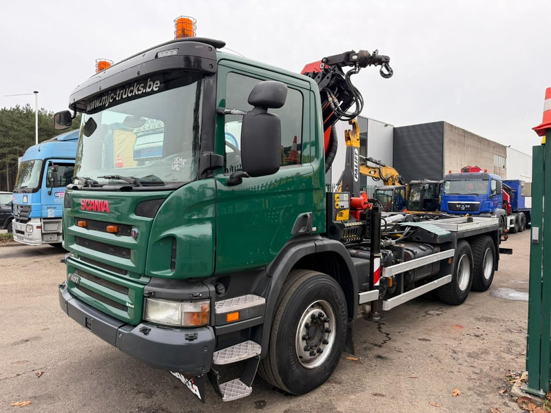 Scania P400 6x4 ABROLLKIPPER + KRAN PALFINGER PK9001 EH - RETARDER - 5/6F + ROTATOR + RADIO - WB 3m90 - EURO 5 - HUB REDUCTION / SPRING - BE TRUCK - Haakarmsysteem vrachtwagen: afbeelding 3 Scania P400 6x4 ABROLLKIPPER + KRAN PALFINGER PK9001 EH - RETARDER - 5/6F + ROTATOR + RADIO - WB 3m90 - EURO 5 - HUB REDUCTION / SPRING - BE TRUCK - Haakarmsysteem vrachtwagen: afbeelding 3