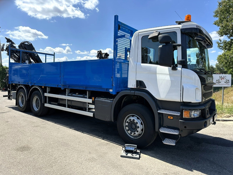Scania P410 6x4 + CRANE HIAB 166 ES-4 - RETARDER - ROTATOR - PLATFORM 6m80 - BIG AXLES HUB REDUCTION - STEEL SPRING - Kraanwagen: afbeelding 3 Scania P410 6x4 + CRANE HIAB 166 ES-4 - RETARDER - ROTATOR - PLATFORM 6m80 - BIG AXLES HUB REDUCTION - STEEL SPRING - Kraanwagen: afbeelding 3