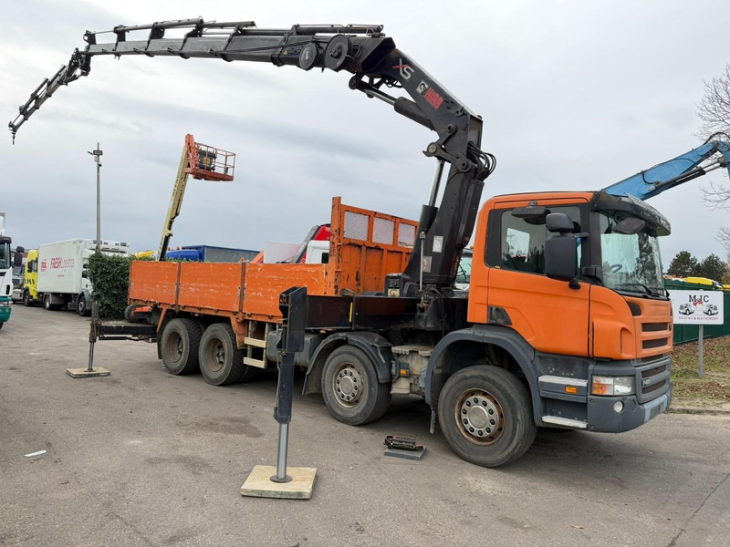 Scania P420 8X4 PRITSCHE + (25m) KRAN HIAB 422 E-5 HIPRO + JIB 100X-4 - RETARDER - *284.000km* - MANUAL - STEEL SPRING - EURO 3 - BE TRUCK - Vrachtwagen met open laadbak, Kraanwagen: afbeelding 2 Scania P420 8X4 PRITSCHE + (25m) KRAN HIAB 422 E-5 HIPRO + JIB 100X-4 - RETARDER - *284.000km* - MANUAL - STEEL SPRING - EURO 3 - BE TRUCK - Vrachtwagen met open laadbak, Kraanwagen: afbeelding 2