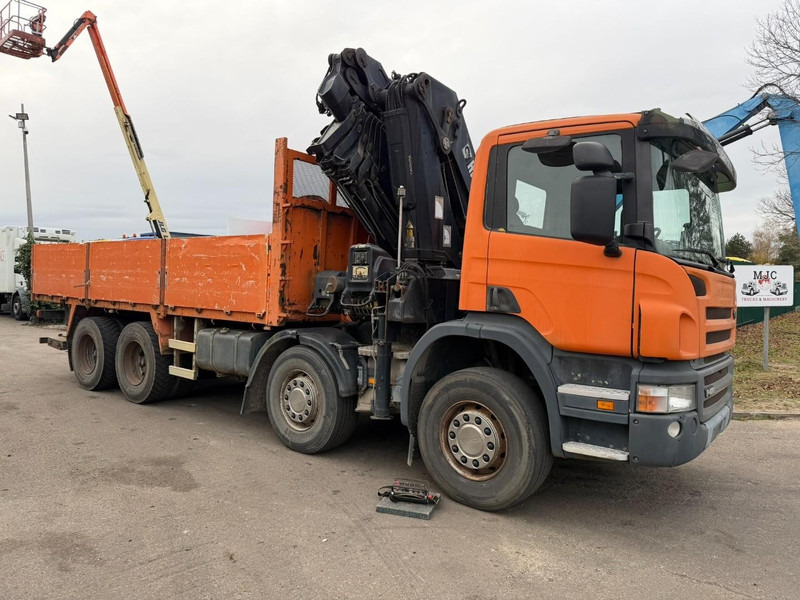 Scania P420 8X4 PRITSCHE + (25m) KRAN HIAB 422 E-5 HIPRO + JIB 100X-4 - RETARDER - *284.000km* - MANUAL - STEEL SPRING - EURO 3 - BE TRUCK - Vrachtwagen met open laadbak, Kraanwagen: afbeelding 1 Scania P420 8X4 PRITSCHE + (25m) KRAN HIAB 422 E-5 HIPRO + JIB 100X-4 - RETARDER - *284.000km* - MANUAL - STEEL SPRING - EURO 3 - BE TRUCK - Vrachtwagen met open laadbak, Kraanwagen: afbeelding 1