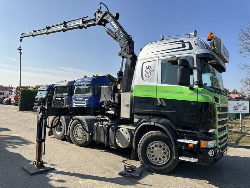 Scania R500 V8 6x2 + KRAN MKG HLK 231 HP (23tm) - 4x HYDR - RADIO - RETARDER - MANUAL - LIFT + STEERING AXLE - Kraanwagen: afbeelding 1 Scania R500 V8 6x2 + KRAN MKG HLK 231 HP (23tm) - 4x HYDR - RADIO - RETARDER - MANUAL - LIFT + STEERING AXLE - Kraanwagen: afbeelding 1