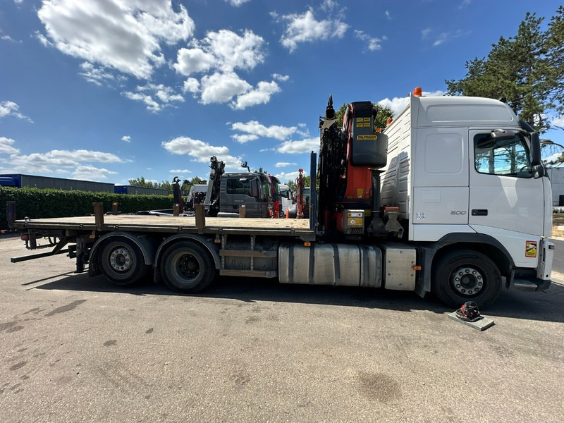 Vrachtwagen met open laadbak, Kraanwagen Volvo FH 500 6X2 PRITSCHE + KRAN PALFINGER PK50002 E 5x - RETARDER - PLATFORM 6m20 - TWISTLOCKS 20' - 561.000km - EURO 5: afbeelding 6
