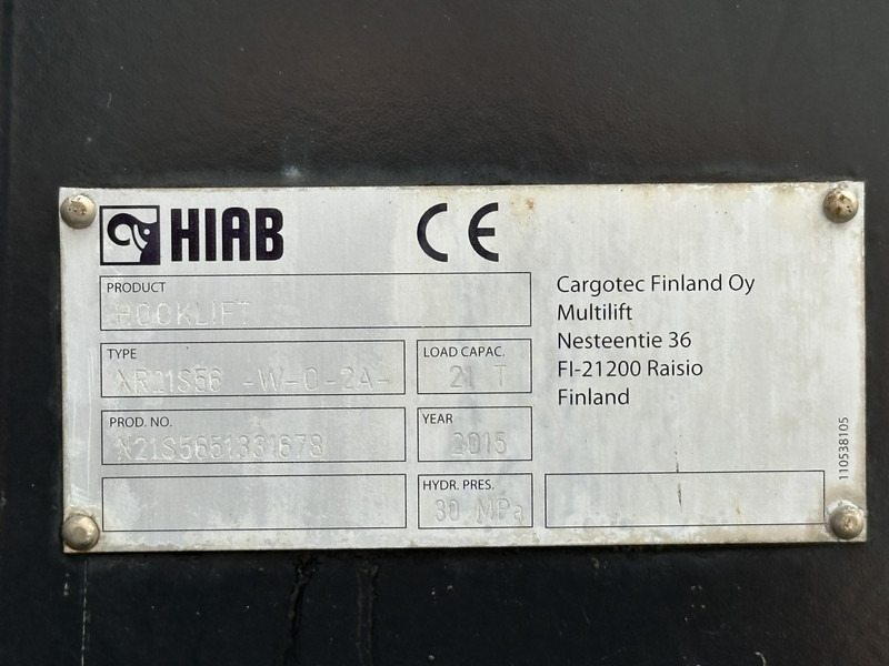 Haakarmsysteem vrachtwagen, Kraanwagen Volvo FM 370 6x2 HOOKLIFT 21T + CRANE HIAB 144 E-4 HIDUO - ENGINE / GEARBOX OK - CHASSIS OK - RUNNING + DRIVING - BE TRUCK: afbeelding 11