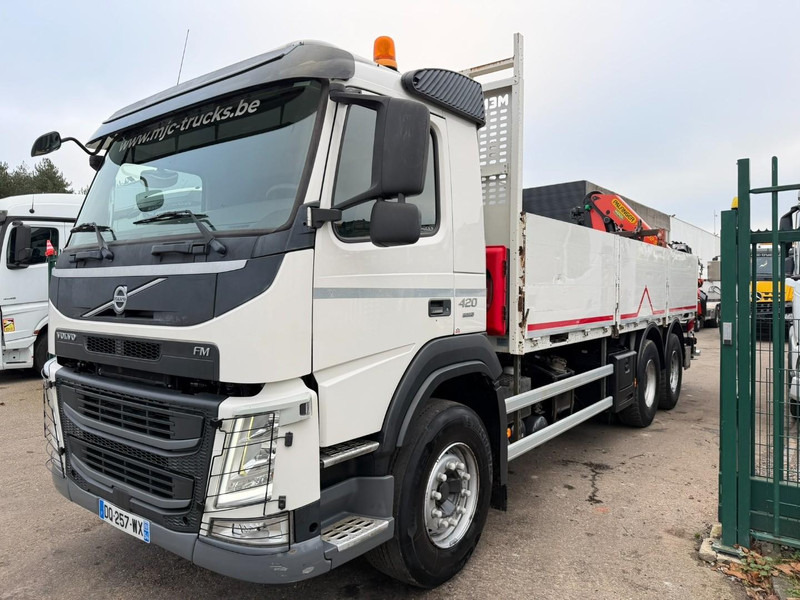 Volvo FM 420 6x4 BAUSTOFF + KRAN PALFINGER PK18502 SH B (3x) - ROTATOR - 5/6 F - TÜV 05/2026 - CG FR - PLATFORM 6m50 - I-Shift - 325.000km - STEEL SPRING / HUB REDUCTI - Vrachtwagen met open laadbak, Kraanwagen: afbeelding 2 Volvo FM 420 6x4 BAUSTOFF + KRAN PALFINGER PK18502 SH B (3x) - ROTATOR - 5/6 F - TÜV 05/2026 - CG FR - PLATFORM 6m50 - I-Shift - 325.000km - STEEL SPRING / HUB REDUCTI - Vrachtwagen met open laadbak, Kraanwagen: afbeelding 2