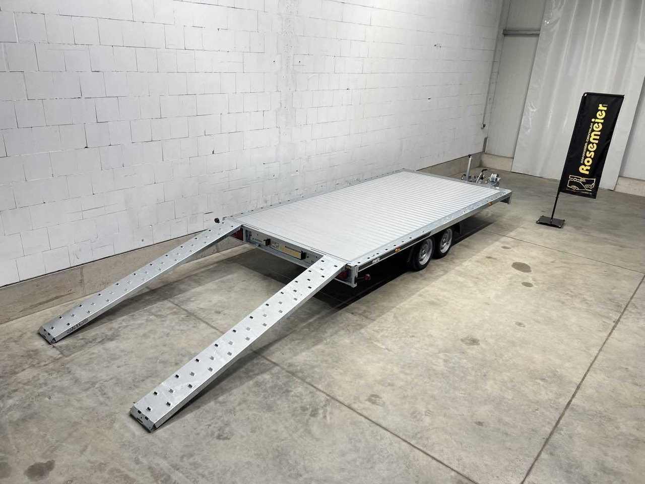 Nieuw Autotransport aanhangwagen MARTZ GT Plateau 450/2 S 3,5T Alu Plattformanhänger: afbeelding 1