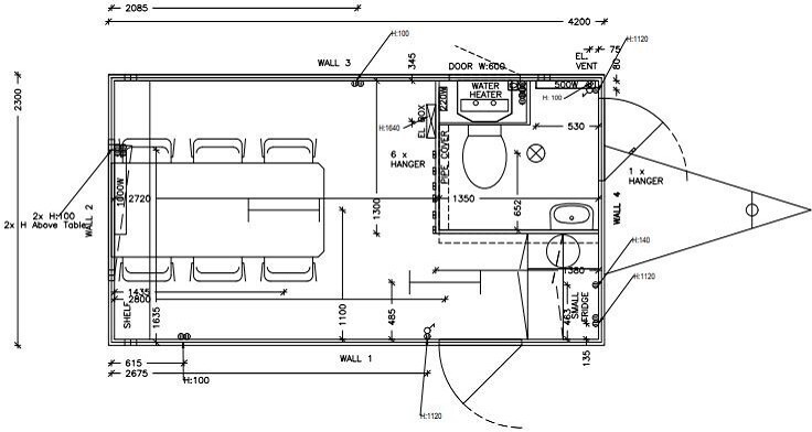 ROSEMEIER EW TA-NO Mannschaftswagen 410 - Wooncontainer, Aanhanger: afbeelding 2 ROSEMEIER EW TA-NO Mannschaftswagen 410 - Wooncontainer, Aanhanger: afbeelding 2