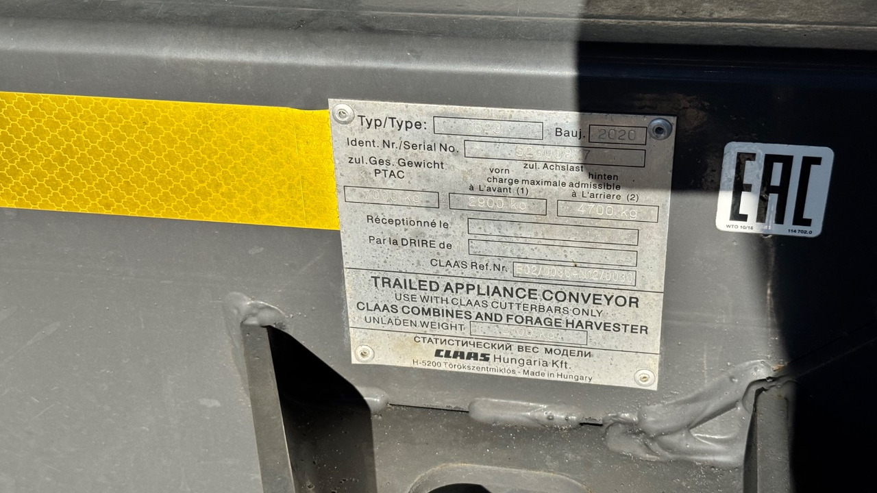 CLAAS VARIO 1080 Schneidwerkswagen - Maaidorser: afbeelding 4 CLAAS VARIO 1080 Schneidwerkswagen - Maaidorser: afbeelding 4