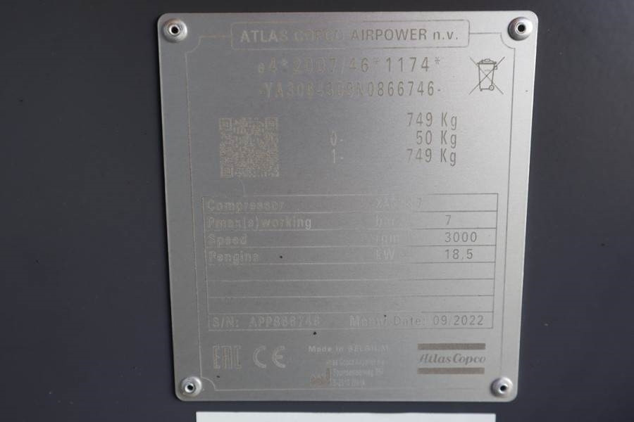 Luchtcompressor Atlas Copco XAS 58-7 Valid inspection, *Guarantee! Diesel, Vol: afbeelding 10