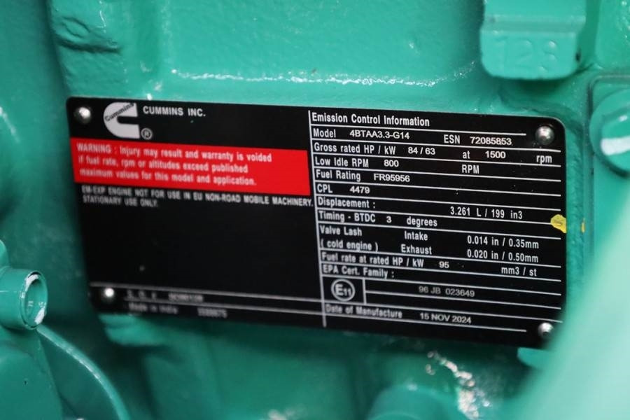 Cummins C66D5EQ Declaration of Conformity, Diesel, 66kVA, - Industrie generator: afbeelding 5 Cummins C66D5EQ Declaration of Conformity, Diesel, 66kVA, - Industrie generator: afbeelding 5
