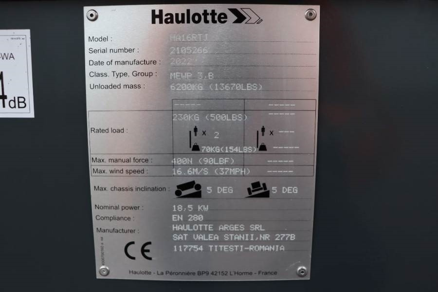 Haulotte HA16RTJ Valid Inspection, *Guarantee! Diesel, 4x4 - Knikarmhoogwerker: afbeelding 4 Haulotte HA16RTJ Valid Inspection, *Guarantee! Diesel, 4x4 - Knikarmhoogwerker: afbeelding 4