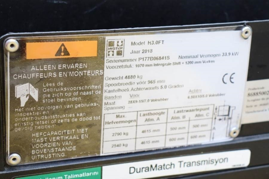 Diesel heftruck Hyster H3.0FT Valid inspection, *Guarantee! Diesel, Tripl: afbeelding 6