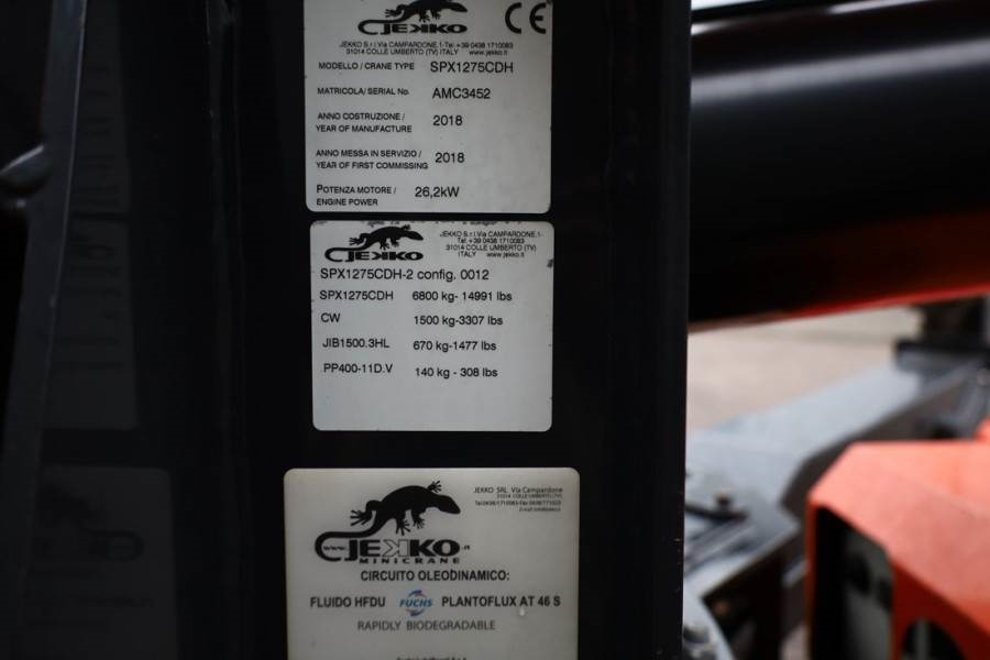 Jekko SPX1275CDH Valid inspection, *Guarantee! Diesel/El - Rupskraan: afbeelding 5 Jekko SPX1275CDH Valid inspection, *Guarantee! Diesel/El - Rupskraan: afbeelding 5