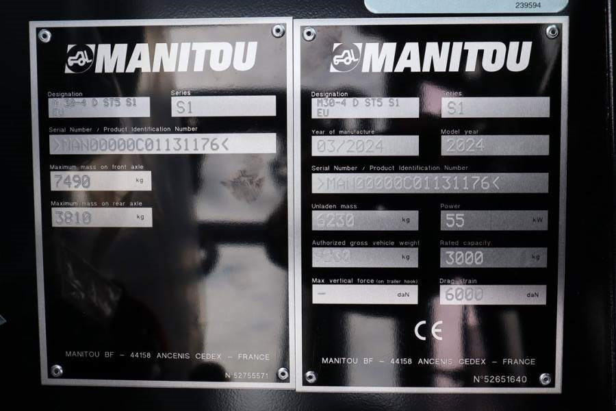 Manitou M30-4 Valid inspection, *Guarantee! Diesel, 4x4 D - Ruw terrein heftruck: afbeelding 4 Manitou M30-4 Valid inspection, *Guarantee! Diesel, 4x4 D - Ruw terrein heftruck: afbeelding 4