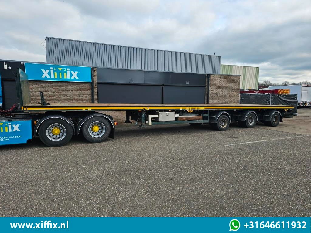 Broshuis 3-ass. Vlakke uitschuifbare Mega oplegger / 3x gestuurd - Vlakke/ Open oplegger: afbeelding 5 Broshuis 3-ass. Vlakke uitschuifbare Mega oplegger / 3x gestuurd - Vlakke/ Open oplegger: afbeelding 5