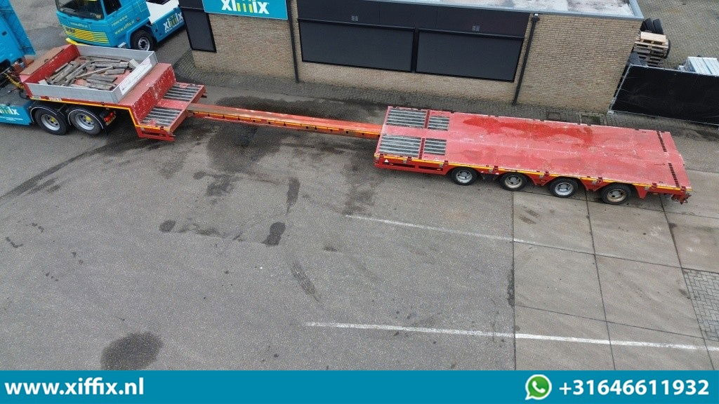 ES-GE 4-ass. Uitschuifbare semi dieplader / 80 cm. Hoog / 2x naloop gestuurd - Dieplader oplegger: afbeelding 2 ES-GE 4-ass. Uitschuifbare semi dieplader / 80 cm. Hoog / 2x naloop gestuurd - Dieplader oplegger: afbeelding 2