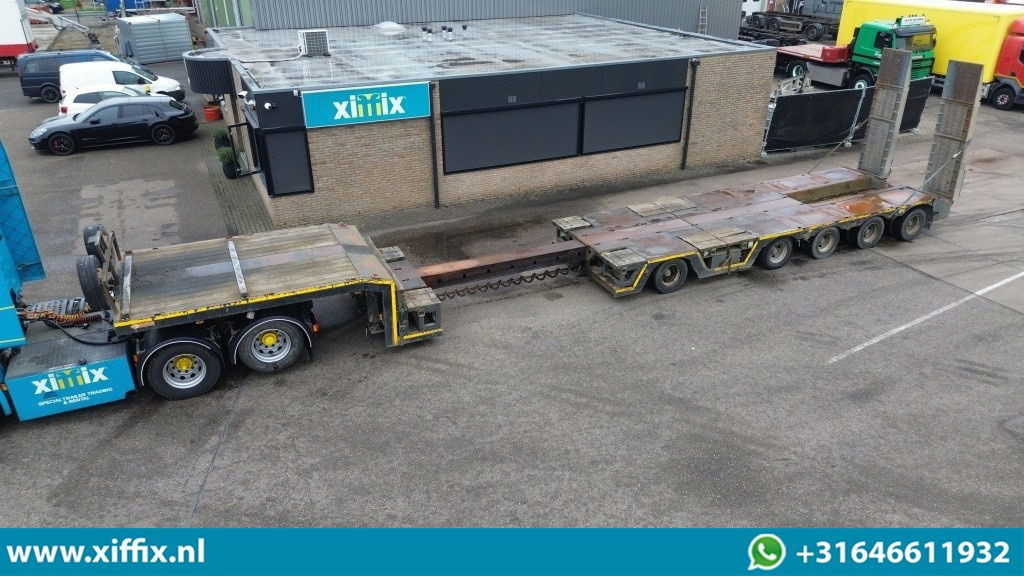 Lintrailers 5-ass. Uitschuifbare semi dieplader met hydr. Kleppen / 275 cm. Bree - Dieplader oplegger: afbeelding 1 Lintrailers 5-ass. Uitschuifbare semi dieplader met hydr. Kleppen / 275 cm. Bree - Dieplader oplegger: afbeelding 1