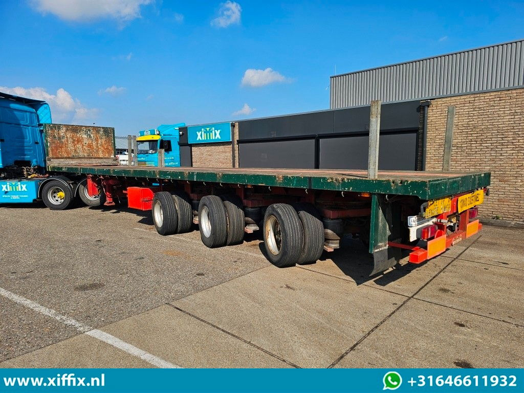 Nooteboom 3-ass. Vlakke dubbel 2x uitschuifbare oplegger / 3x gestuurd - Vlakke/ Open oplegger: afbeelding 4 Nooteboom 3-ass. Vlakke dubbel 2x uitschuifbare oplegger / 3x gestuurd - Vlakke/ Open oplegger: afbeelding 4