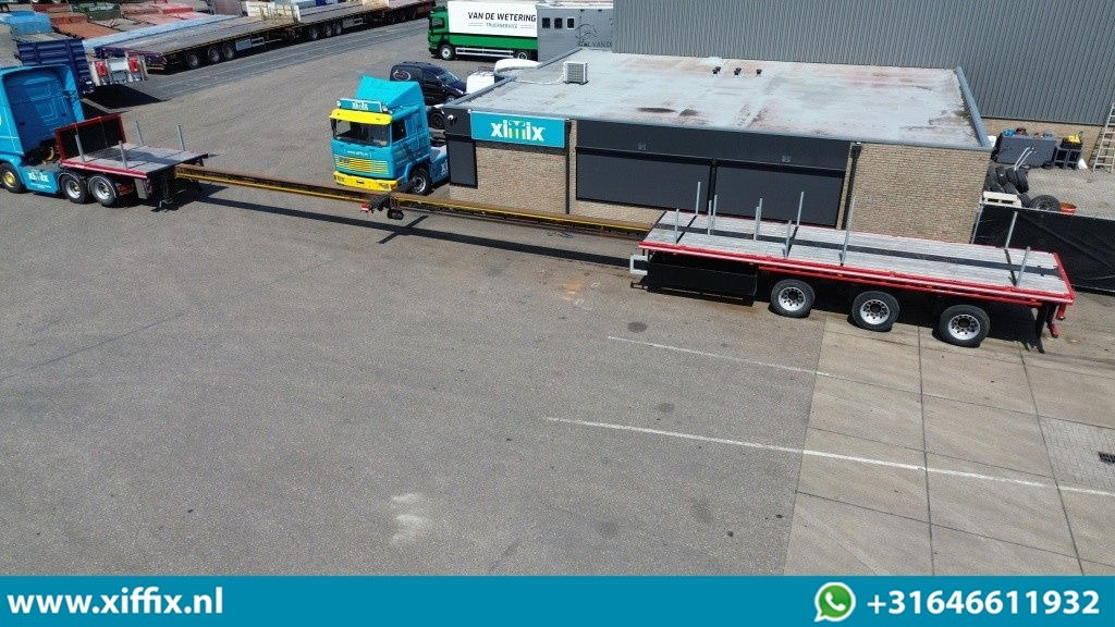 Nooteboom 3-ass. Vlakke dubbel 2x uitschuifbare oplegger / 3x gestuurd - Vlakke/ Open oplegger: afbeelding 2 Nooteboom 3-ass. Vlakke dubbel 2x uitschuifbare oplegger / 3x gestuurd - Vlakke/ Open oplegger: afbeelding 2