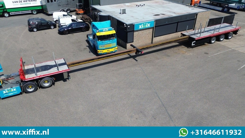 Nooteboom 3-ass. Vlakke dubbel 2x uitschuifbare oplegger / 3x gestuurd - Vlakke/ Open oplegger: afbeelding 1 Nooteboom 3-ass. Vlakke dubbel 2x uitschuifbare oplegger / 3x gestuurd - Vlakke/ Open oplegger: afbeelding 1