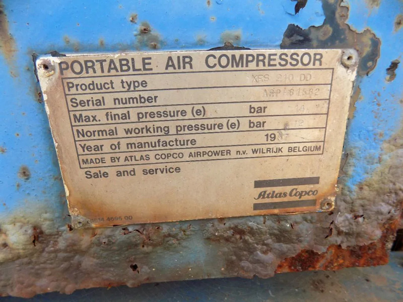 Atlas-Copco XRS 210 DD Atlas copco XRS 210 DD - Luchtcompressor: afbeelding 4 Atlas-Copco XRS 210 DD Atlas copco XRS 210 DD - Luchtcompressor: afbeelding 4