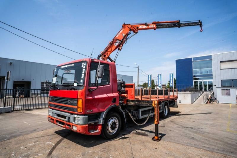 DAF 65.180 - ATLAS 100.1 - Vrachtwagen met open laadbak, Kraanwagen: afbeelding 1 DAF 65.180 - ATLAS 100.1 - Vrachtwagen met open laadbak, Kraanwagen: afbeelding 1