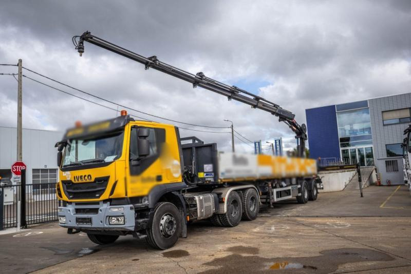 Iveco TRAKKER 450-6X4-BIG AXLES - Vrachtwagen met open laadbak, Kraanwagen: afbeelding 1 Iveco TRAKKER 450-6X4-BIG AXLES - Vrachtwagen met open laadbak, Kraanwagen: afbeelding 1