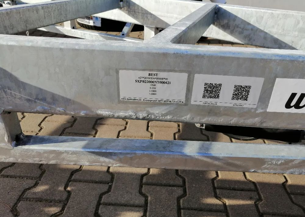 Nieuw Chassis aanhangwagen Besttrailers TINY HOUSE (Domki mobilne) 7,2x2,45 m DMC 3500 kg, 2 osie, 13", 4 podpory: afbeelding 12 Nieuw Chassis aanhangwagen Besttrailers TINY HOUSE (Domki mobilne) 7,2x2,45 m DMC 3500 kg, 2 osie, 13", 4 podpory: afbeelding 12