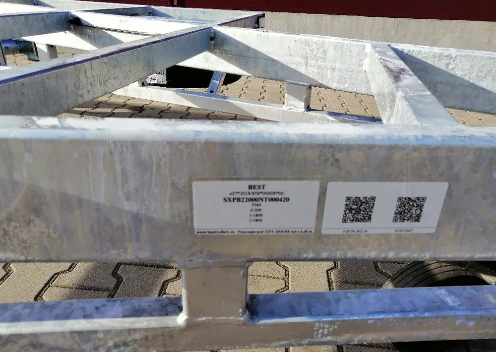 Nieuw Chassis aanhangwagen Besttrailers TINY HOUSE (Domki mobilne) 7,2x2,45 m DMC 3500 kg, 2 osie, 13", 4 podpory: afbeelding 11 Nieuw Chassis aanhangwagen Besttrailers TINY HOUSE (Domki mobilne) 7,2x2,45 m DMC 3500 kg, 2 osie, 13", 4 podpory: afbeelding 11