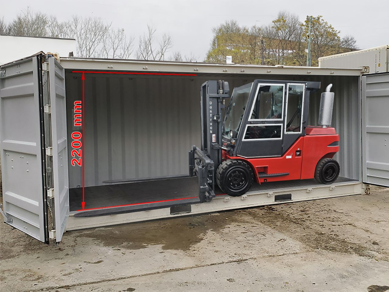 Dan Truck 8450DG Container-Indoor-Stapler -TRIPLEX - Diesel heftruck: afbeelding 1 Dan Truck 8450DG Container-Indoor-Stapler -TRIPLEX - Diesel heftruck: afbeelding 1