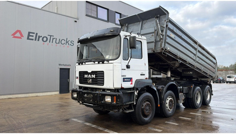 MAN 41.414 (BIG AXLES / 41 TONS / GRAND PONT / LAMES / 6 CYLINDER) - Kipper vrachtwagen: afbeelding 1 MAN 41.414 (BIG AXLES / 41 TONS / GRAND PONT / LAMES / 6 CYLINDER) - Kipper vrachtwagen: afbeelding 1