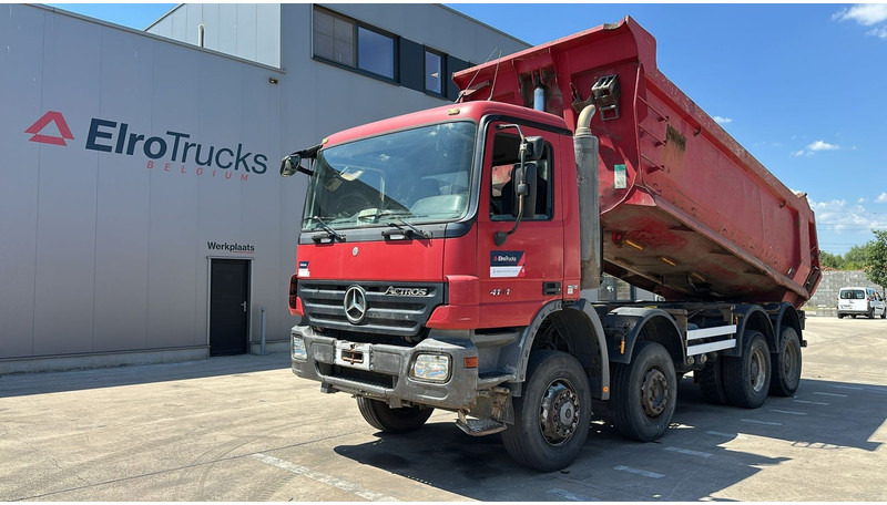 Mercedes-Benz Actros 4141 (8X6 / LAMES / STEEL / BIG AXLE / GRAND PONT / TAMBOURS / MANUAL GETRIEBE / MANUAL GEARBOX) - Kipper vrachtwagen: afbeelding 1 Mercedes-Benz Actros 4141 (8X6 / LAMES / STEEL / BIG AXLE / GRAND PONT / TAMBOURS / MANUAL GETRIEBE / MANUAL GEARBOX) - Kipper vrachtwagen: afbeelding 1