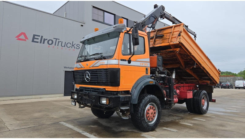 Mercedes-Benz SK 1735 (V8 2X TURBO / 4X4 / PARFAIT ETAT !!!! / GRUE / LAMES / GRAND PONT / TOP CONDITION !!!) - Kipper vrachtwagen, Kraanwagen: afbeelding 1 Mercedes-Benz SK 1735 (V8 2X TURBO / 4X4 / PARFAIT ETAT !!!! / GRUE / LAMES / GRAND PONT / TOP CONDITION !!!) - Kipper vrachtwagen, Kraanwagen: afbeelding 1