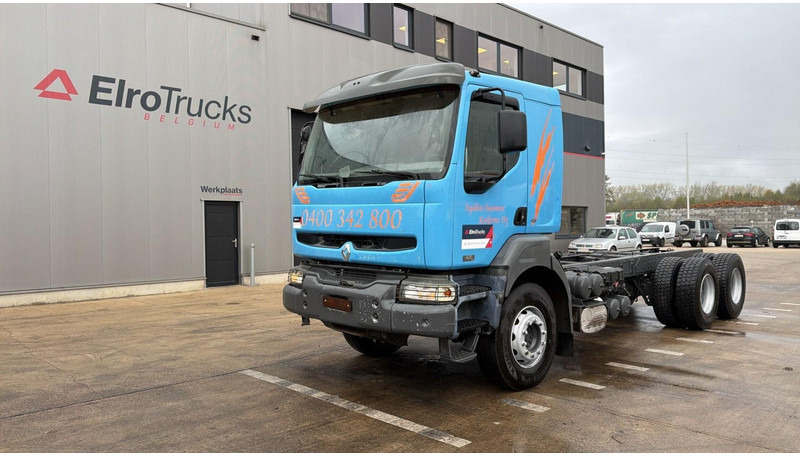 Renault KERAX 420 (LAMES / GRAND PONT / STEEL SUSP. / BIG AXLE / MANUAL GEARBOX / BOITE MANUELLE) - Chassis vrachtwagen: afbeelding 1 Renault KERAX 420 (LAMES / GRAND PONT / STEEL SUSP. / BIG AXLE / MANUAL GEARBOX / BOITE MANUELLE) - Chassis vrachtwagen: afbeelding 1