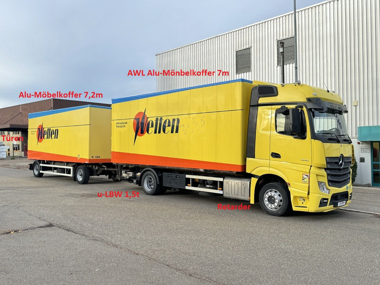 Mercedes-Benz Actros 1848 LL Gr.Haus AWL-Möbelkoffer uLBW - Bakwagen: afbeelding 1 Mercedes-Benz Actros 1848 LL Gr.Haus AWL-Möbelkoffer uLBW - Bakwagen: afbeelding 1