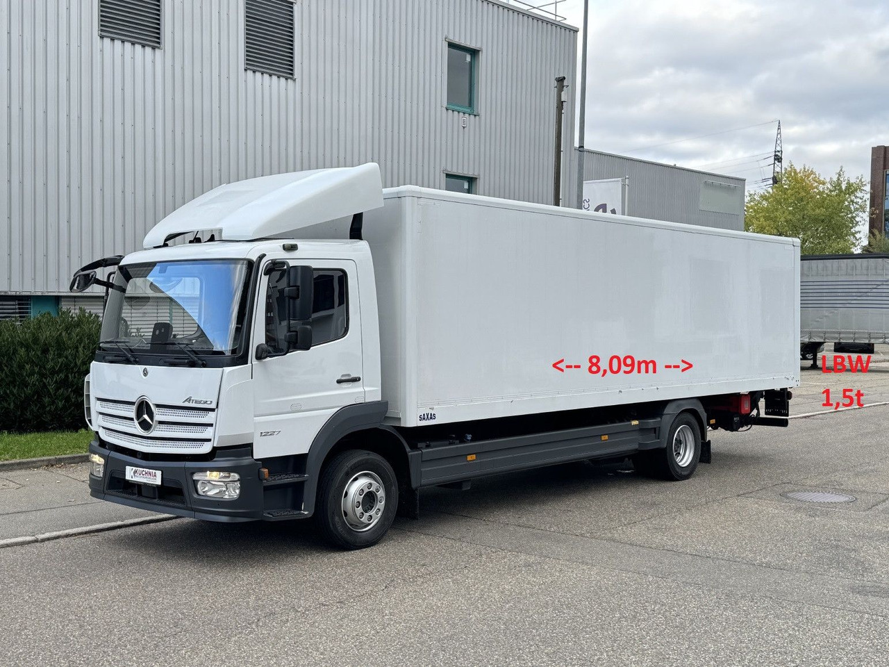 Mercedes-Benz Atego 1227L Koffer 8m LBW Klima Diff. Sperre - Bakwagen: afbeelding 1 Mercedes-Benz Atego 1227L Koffer 8m LBW Klima Diff. Sperre - Bakwagen: afbeelding 1