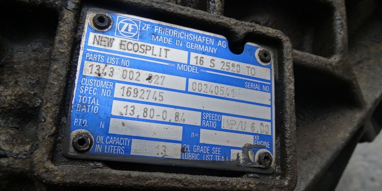 ZF 16S2520 TO Renault - Versnellingsbak voor Vrachtwagen: afbeelding 2 ZF 16S2520 TO Renault - Versnellingsbak voor Vrachtwagen: afbeelding 2