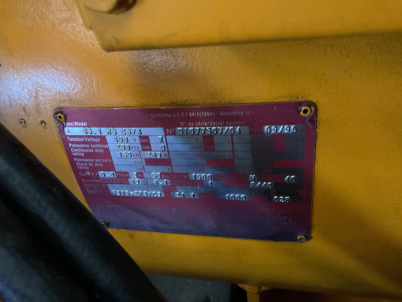 Volvo SDMO generator set. 200KVA. Very complete. Tested and approved. - Industrie generator: afbeelding 4 Volvo SDMO generator set. 200KVA. Very complete. Tested and approved. - Industrie generator: afbeelding 4