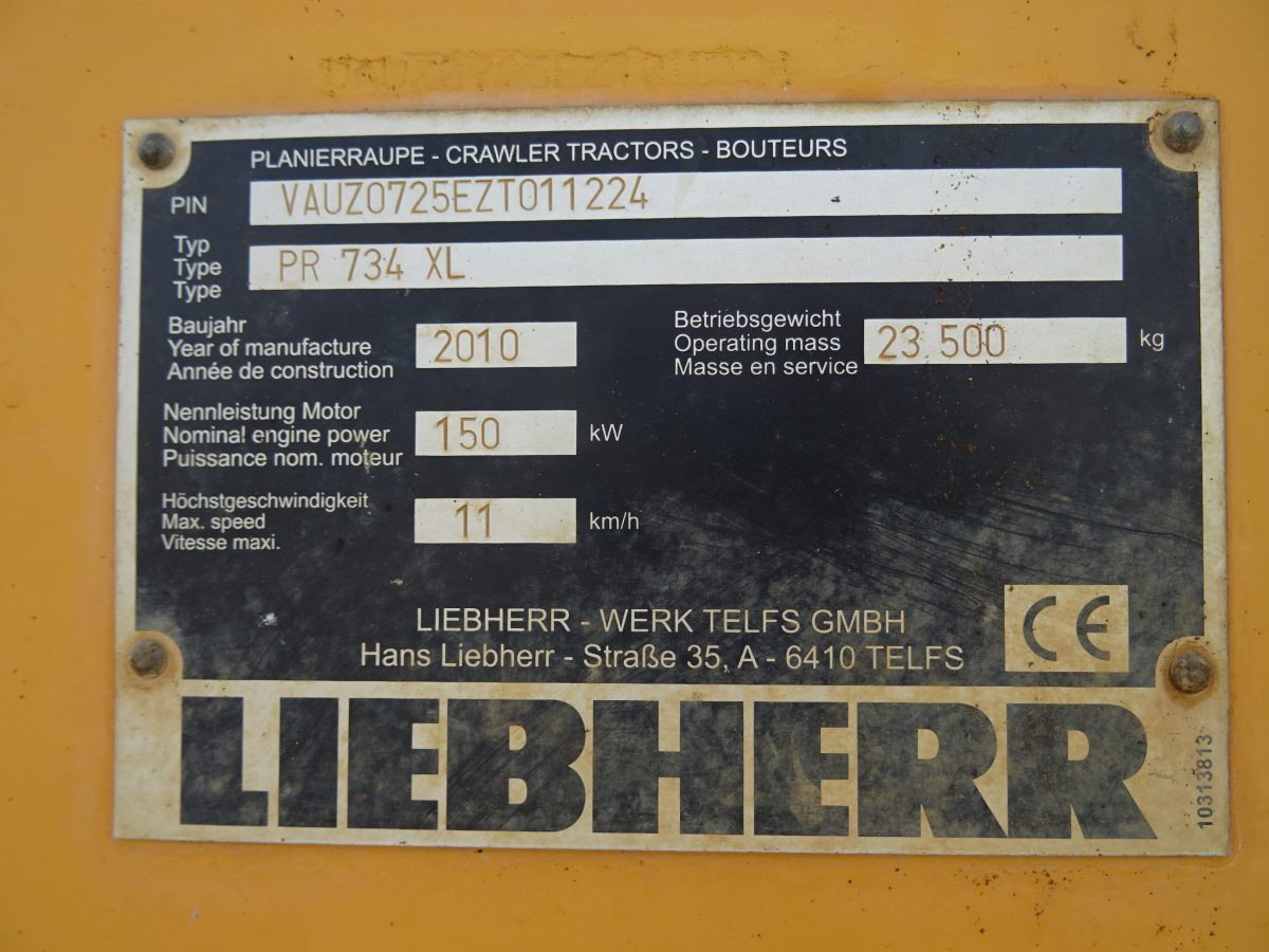 Bulldozer LIBHERR PR 734 XL: afbeelding 9 Bulldozer LIBHERR PR 734 XL: afbeelding 9