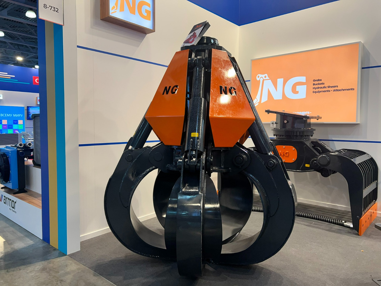 ORANGE PEEL SCRAP GRAPPLE / POLYP GRABS - NG ATTACHMENTS - Grijper voor Graafmachine: afbeelding 4 ORANGE PEEL SCRAP GRAPPLE / POLYP GRABS - NG ATTACHMENTS - Grijper voor Graafmachine: afbeelding 4