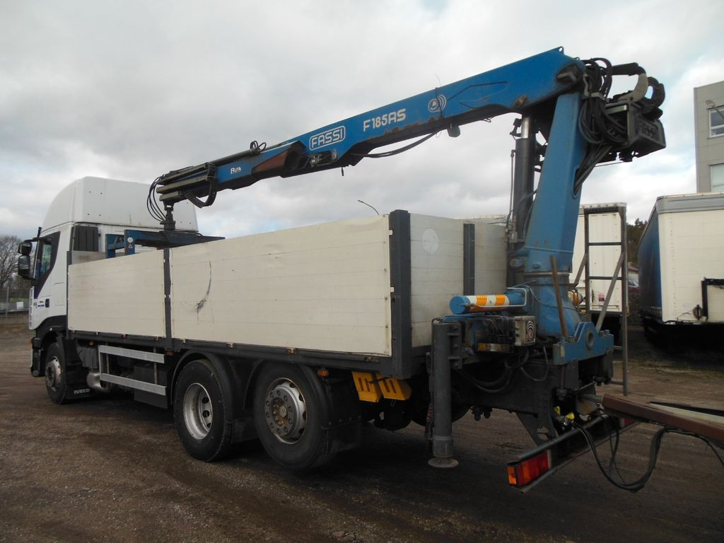 Iveco STRALIS AS 260S45, 6X2, MANUELL, FASSI F185 - Vrachtwagen met open laadbak, Kraanwagen: afbeelding 4 Iveco STRALIS AS 260S45, 6X2, MANUELL, FASSI F185 - Vrachtwagen met open laadbak, Kraanwagen: afbeelding 4