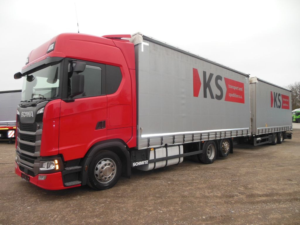 Schuifzeilen vrachtwagen Scania S 450, RETARDER, STANDKLIMA, JUMBO 120M3, TOP!!!: afbeelding 1