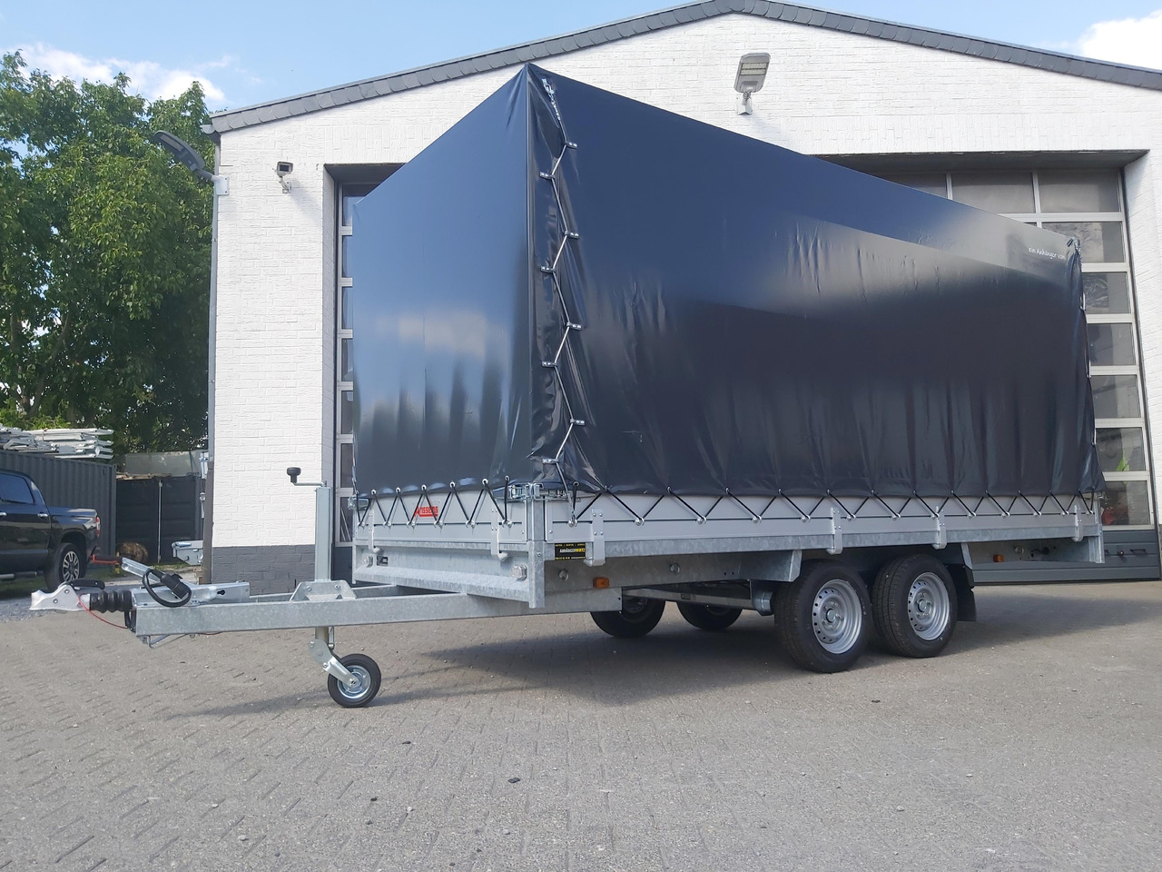 Aanhangwagen met huif Anssems Hochlader PSX - S 3000 405x178x30cm 180cm Hochplane grau (XL) 3000kg Aktion: afbeelding 7