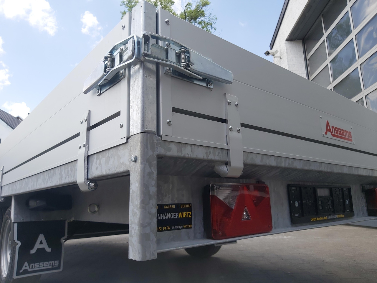 Aanhangwagen met huif Anssems Hochlader PSX - S 3000 405x178x30cm 180cm Hochplane grau (XL) 3000kg Aktion: afbeelding 9