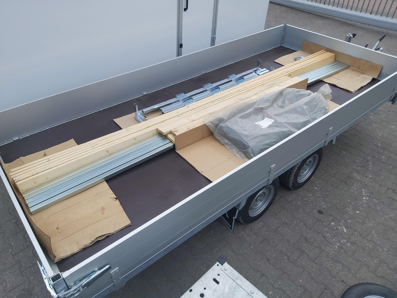 Aanhangwagen met huif Anssems Hochlader PSX - S 3000 405x178x30cm 180cm Hochplane grau (XL) 3000kg Aktion: afbeelding 11